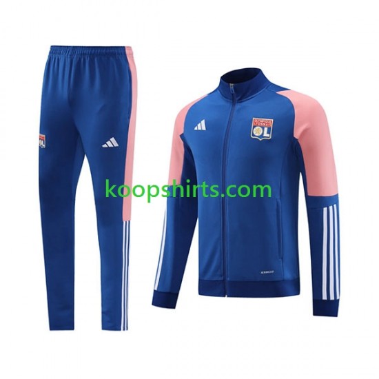 Olympique Lyonnais Blauw Voetbal trainingspak 2023-2024 Olympique Lyonnais Blauw Voetbal trainingspak 2023-2024
