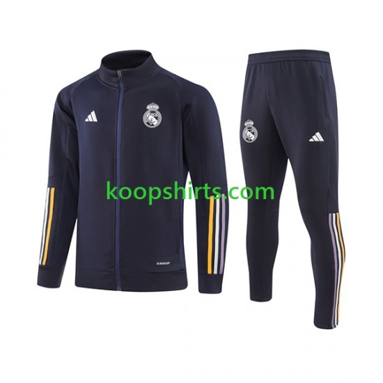 Real Madrid Blauw Voetbal trainingspak 2023-2024 Real Madrid Blauw Voetbal trainingspak 2023-2024