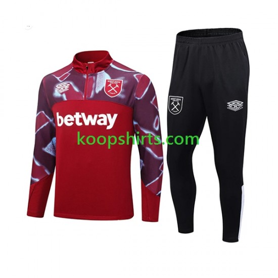 West Ham United Rood Sweatshirts Pak 2023-2024 West Ham United Rood Sweatshirts Pak 2023-2024