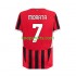 AC Milan Thuis Tenue Heren Voetbalshirts Alvaro Morata 7 2024-2025 Korte Mouwen