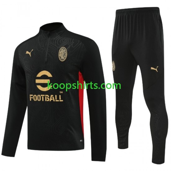 AC Milan Zwart Sweatshirts Pak 2024-2025 AC Milan Zwart Sweatshirts Pak 2024-2025