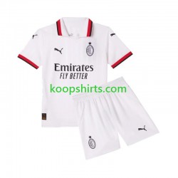 AC Milan Uit Tenue Kinder Voetbalshirts 2024-2025 Korte Mouwen