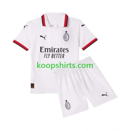 AC Milan Uit Tenue Kinder Voetbalshirts 2024-2025 Korte Mouwen AC Milan Uit Tenue Kinder Voetbalshirts 2024-2025 Korte Mouwen