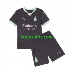 AC Milan Derde Tenue Kinder Voetbalshirts 2024-2025 Korte Mouwen