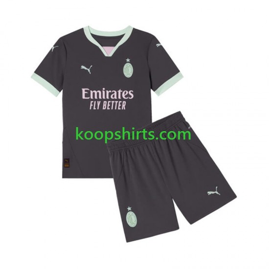 AC Milan Derde Tenue Kinder Voetbalshirts 2024-2025 Korte Mouwen AC Milan Derde Tenue Kinder Voetbalshirts 2024-2025 Korte Mouwen