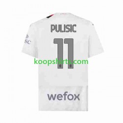 AC Milan Uit Tenue Heren Voetbalshirts Christian Pulisic 11 2023-2024 Korte Mouwen