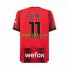 AC Milan Thuis Tenue Heren Voetbalshirts Christian Pulisic 11 2023-2024 Korte Mouwen