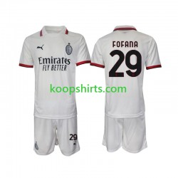 AC Milan Uit Tenue Kinder Voetbalshirts Fofana 29 2024-2025 Korte Mouwen
