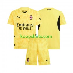 AC Milan Doelman Uit Tenue Kinder Voetbalshirts 2024-2025 Korte Mouwen