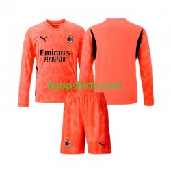 AC Milan Doelman Vierde Tenue Kinder Voetbalshirts 2024-2025 Lange Mouwen