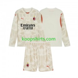 AC Milan Doelman Derde Tenue Kinder Voetbalshirts 2024-2025 Lange Mouwen