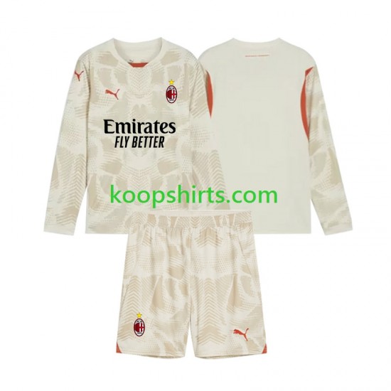 AC Milan Doelman Derde Tenue Kinder Voetbalshirts 2024-2025 Lange Mouwen AC Milan Doelman Derde Tenue Kinder Voetbalshirts 2024-2025 Lange Mouwen