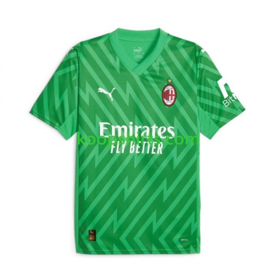 AC Milan Doelman Thuis Tenue Heren Voetbalshirts 2023-2024 Korte Mouwen AC Milan Doelman Thuis Tenue Heren Voetbalshirts 2023-2024 Korte Mouwen
