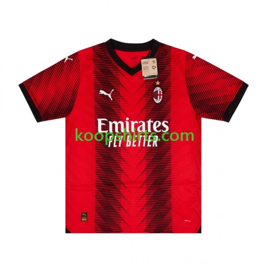 AC Milan Thuis Tenue Heren Voetbalshirts 2023-2024 Korte Mouwen AC Milan Thuis Tenue Heren Voetbalshirts 2023-2024 Korte Mouwen