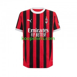 AC Milan Thuis Tenue Heren Voetbalshirts 2024-2025 Korte Mouwen