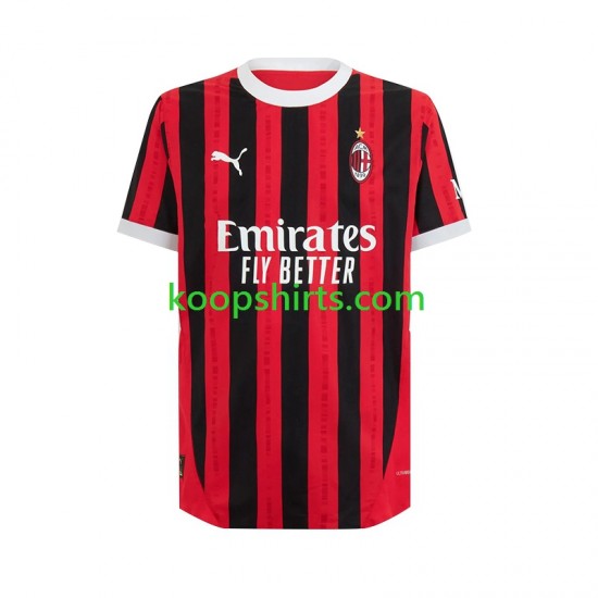 AC Milan Thuis Tenue Heren Voetbalshirts 2024-2025 Korte Mouwen AC Milan Thuis Tenue Heren Voetbalshirts 2024-2025 Korte Mouwen