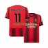 AC Milan Thuis Tenue Heren Voetbalshirts Ibrahimovic 11 2023-2024 Korte Mouwen