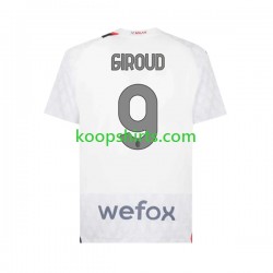 AC Milan Uit Tenue Heren Voetbalshirts Olivier Giroud 9 2023-2024 Korte Mouwen
