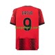 AC Milan Thuis Tenue Heren Voetbalshirts Olivier Giroud 9 2023-2024 Korte Mouwen