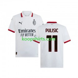 AC Milan Uit Tenue Heren Voetbalshirts PULISIC 11 2024-2025 Korte Mouwen