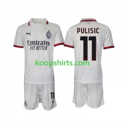 AC Milan Uit Tenue Kinder Voetbalshirts Pulisic 11 2024-2025 Korte Mouwen