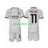 AC Milan Uit Tenue Kinder Voetbalshirts Pulisic 11 2024-2025 Korte Mouwen