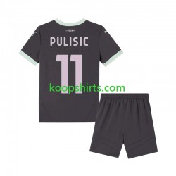 AC Milan Derde Tenue Kinder Voetbalshirts Pulisic 11 2024-2025 Korte Mouwen