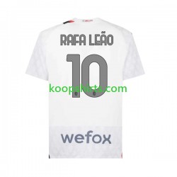 AC Milan Uit Tenue Heren Voetbalshirts Rafael Leao 10 2023-2024 Korte Mouwen
