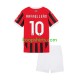 AC Milan Thuis Tenue Kinder Voetbalshirts Rafael Leao 10 2024-2025 Korte Mouwen AC Milan Thuis Tenue Kinder Voetbalshirts Rafael Leao 10 2024-2025 Korte Mouwen