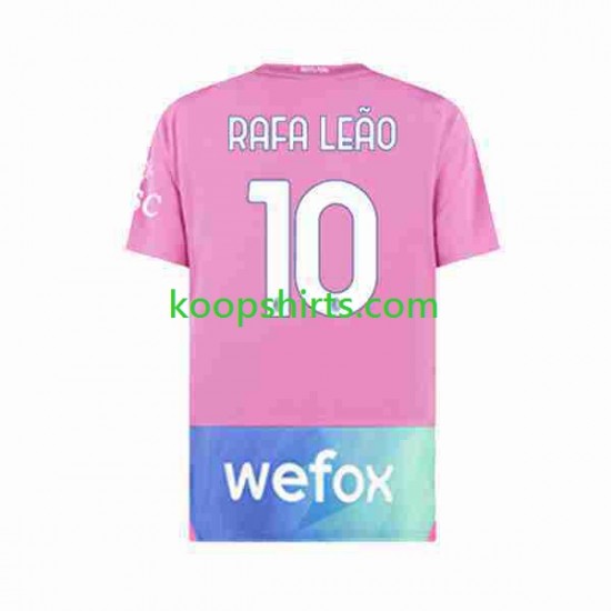 AC Milan Derde Tenue Heren Voetbalshirts Rafael Leao 10 2023-2024 Korte Mouwen AC Milan Derde Tenue Heren Voetbalshirts Rafael Leao 10 2023-2024 Korte Mouwen