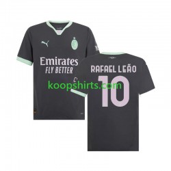 AC Milan Derde Tenue Heren Voetbalshirts Rafael Leao 10 2024-2025 Korte Mouwen
