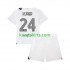 AC Milan Uit Tenue Kinder Voetbalshirts Simon Kjaer 24 2023-2024 Korte Mouwen