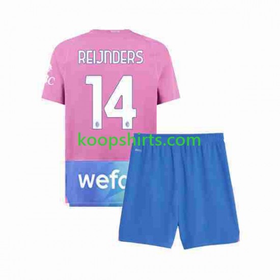 AC Milan Derde Tenue Kinder Voetbalshirts Tijjani Reijnders 14 2023-2024 Korte Mouwen AC Milan Derde Tenue Kinder Voetbalshirts Tijjani Reijnders 14 2023-2024 Korte Mouwen