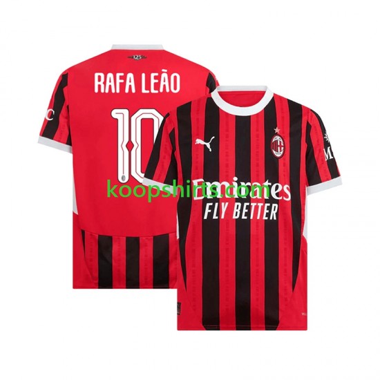 AC Milan Thuis Tenue Heren Voetbalshirts UCL Font RAFA LEAO 10 2024-2025 Korte Mouwen AC Milan Thuis Tenue Heren Voetbalshirts UCL Font RAFA LEAO 10 2024-2025 Korte Mouwen