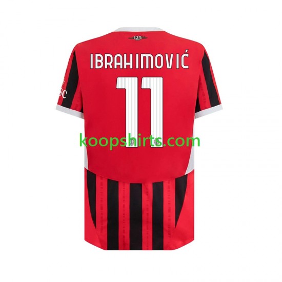 AC Milan Thuis Tenue Heren Voetbalshirts ibrahimovic 11 2024-2025 Korte Mouwen AC Milan Thuis Tenue Heren Voetbalshirts ibrahimovic 11 2024-2025 Korte Mouwen