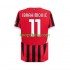 AC Milan Thuis Tenue Heren Voetbalshirts ibrahimovic 11 2024-2025 Korte Mouwen