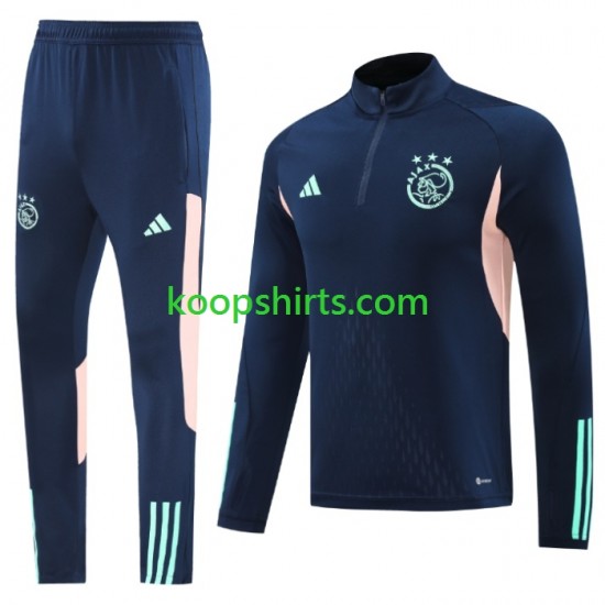 AFC Ajax Blauw Sweatshirts Pak 2024-2025 AFC Ajax Blauw Sweatshirts Pak 2024-2025