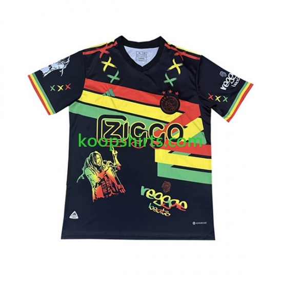 AFC Ajax Thuis Tenue Heren Voetbalshirts Bob Marley 2023-2024 Korte Mouwen AFC Ajax Thuis Tenue Heren Voetbalshirts Bob Marley 2023-2024 Korte Mouwen