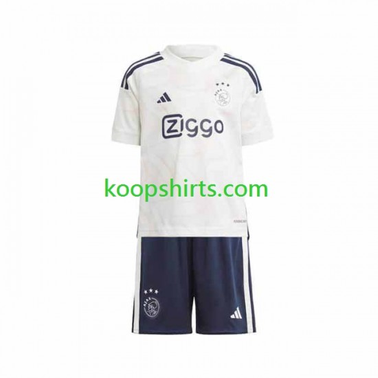 AFC Ajax Uit Tenue Kinder Voetbalshirts 2023-2024 Korte Mouwen AFC Ajax Uit Tenue Kinder Voetbalshirts 2023-2024 Korte Mouwen