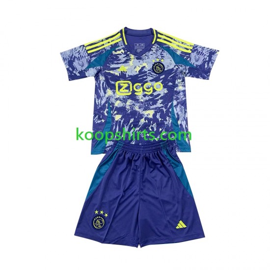 AFC Ajax Uit Tenue Kinder Voetbalshirts 2024-2025 Korte Mouwen AFC Ajax Uit Tenue Kinder Voetbalshirts 2024-2025 Korte Mouwen