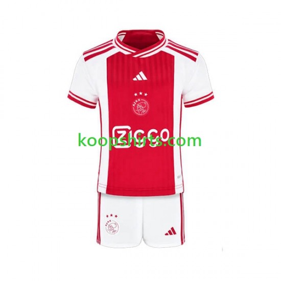 AFC Ajax Thuis Tenue Kinder Voetbalshirts 2023-2024 Korte Mouwen AFC Ajax Thuis Tenue Kinder Voetbalshirts 2023-2024 Korte Mouwen