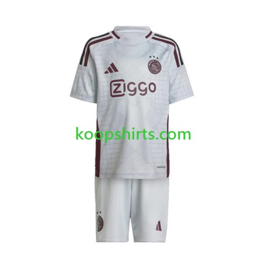 AFC Ajax Derde Tenue Kinder Voetbalshirts 2024-2025 Korte Mouwen AFC Ajax Derde Tenue Kinder Voetbalshirts 2024-2025 Korte Mouwen