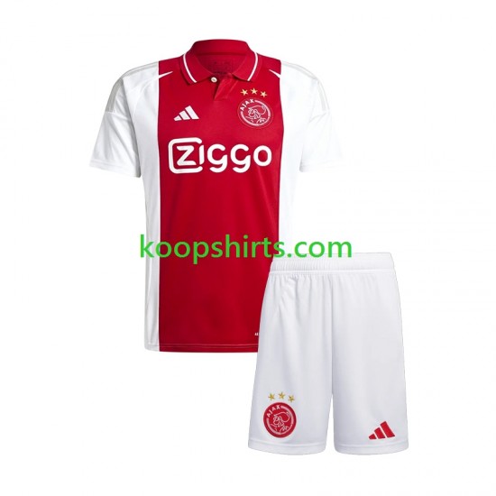 AFC Ajax Thuis Tenue Kinder Voetbalshirts 2024-2025 Korte Mouwen AFC Ajax Thuis Tenue Kinder Voetbalshirts 2024-2025 Korte Mouwen