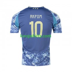 AFC Ajax Uit Tenue Heren Voetbalshirts Chuba Akpom 10 2024-2025 Korte Mouwen