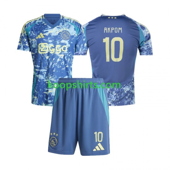 AFC Ajax Uit Tenue Kinder Voetbalshirts Chuba Akpom 10 2024-2025 Korte Mouwen AFC Ajax Uit Tenue Kinder Voetbalshirts Chuba Akpom 10 2024-2025 Korte Mouwen