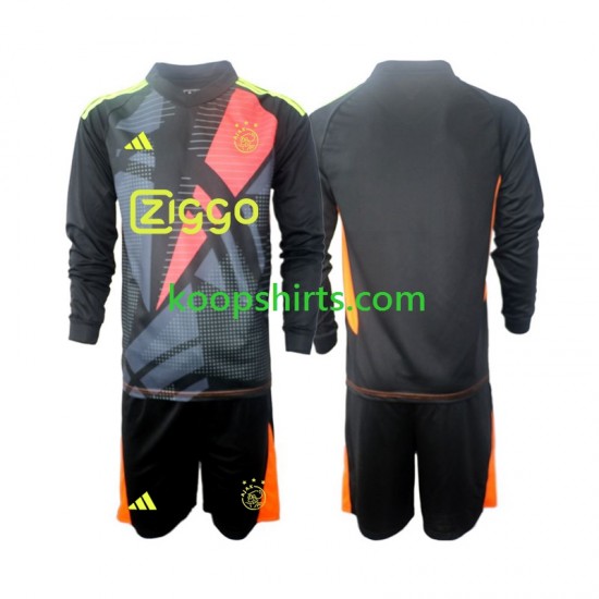 AFC Ajax Doelman Thuis Tenue Kinder Voetbalshirts 2024-2025 Lange Mouwen AFC Ajax Doelman Thuis Tenue Kinder Voetbalshirts 2024-2025 Lange Mouwen
