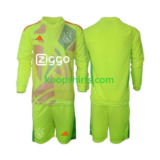AFC Ajax Doelman Derde Tenue Kinder Voetbalshirts 2024-2025 Lange Mouwen AFC Ajax Doelman Derde Tenue Kinder Voetbalshirts 2024-2025 Lange Mouwen
