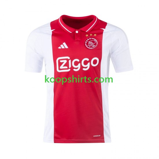 AFC Ajax Thuis Tenue Heren Voetbalshirts 2024-2025 Korte Mouwen AFC Ajax Thuis Tenue Heren Voetbalshirts 2024-2025 Korte Mouwen