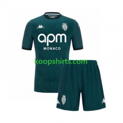 AS Monaco Uit Tenue Kinder Voetbalshirts 2024-2025 Korte Mouwen
