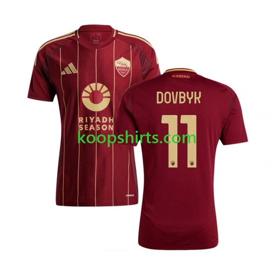 AS Roma Thuis Tenue Heren Voetbalshirts Artem Dovbyk 11 2024-2025 Korte Mouwen AS Roma Thuis Tenue Heren Voetbalshirts Artem Dovbyk 11 2024-2025 Korte Mouwen